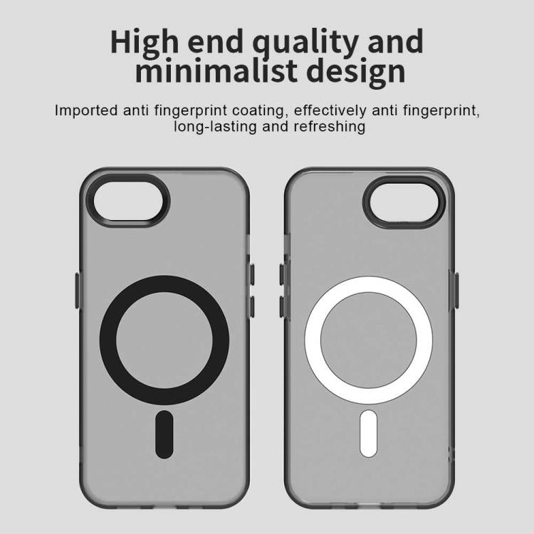 For iPhone 16e Candy Magsafe PC Hybrid TPU Phone Case(Black) by bashfashion