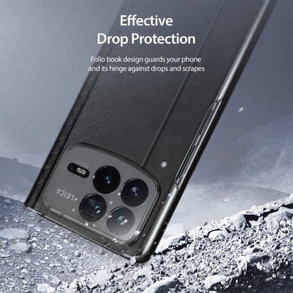 For Xiaomi Mix Fold 4 DUX DUCIS Bril Series PU + TPU Phone Case(Black) by DUX DUCIS