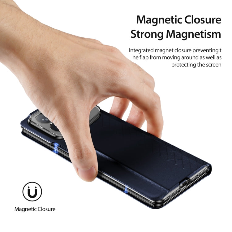 For Xiaomi Mix Fold 4 DUX DUCIS Bril Series PU + TPU Phone Case(Blue) by DUX DUCIS