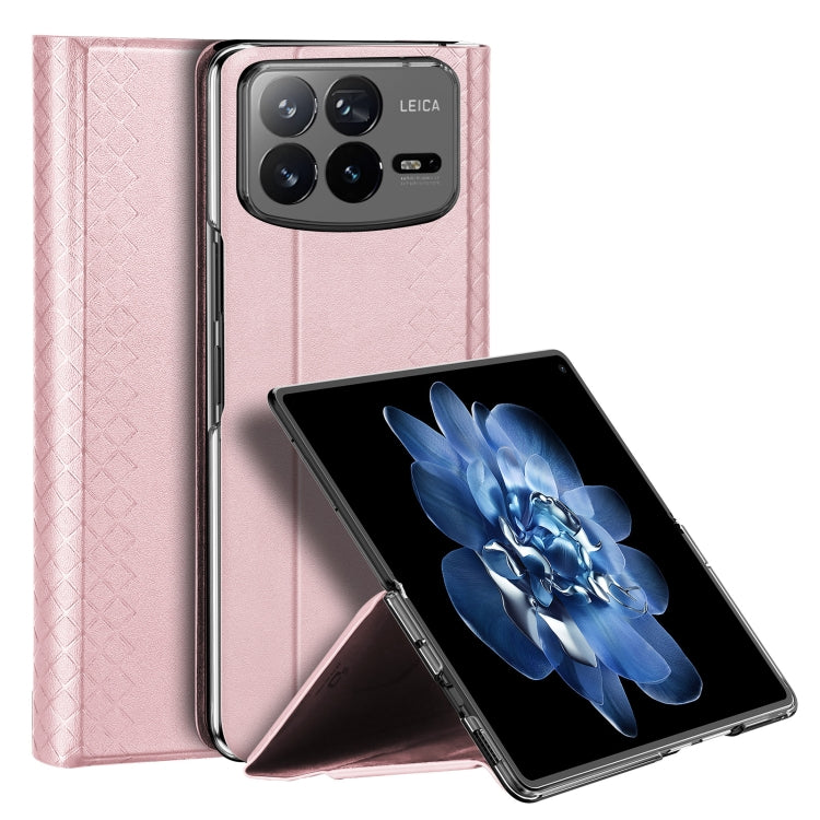 For Xiaomi Mix Fold 4 DUX DUCIS Bril Series PU + TPU Phone Case(Pink) by DUX DUCIS