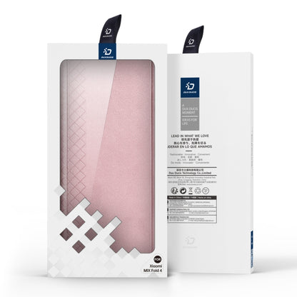 For Xiaomi Mix Fold 4 DUX DUCIS Bril Series PU + TPU Phone Case(Pink) by DUX DUCIS
