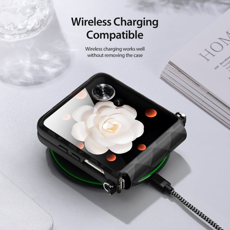 For Honor Magic V Flip DUX DUCIS Fitt Series TPU + PU Texture Full Cover Phone Case(Black) by DUX DUCIS