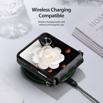 For Honor Magic V Flip DUX DUCIS Fitt Series TPU + PU Texture Full Cover Phone Case(Black) by DUX DUCIS