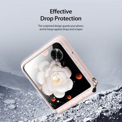 For Honor Magic V Flip DUX DUCIS Fitt Series TPU + PU Texture Full Cover Phone Case(Pink) by DUX DUCIS