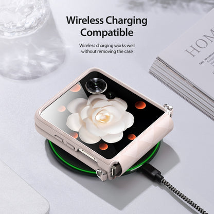 For Honor Magic V Flip DUX DUCIS Fitt Series TPU + PU Texture Full Cover Phone Case(Pink) by DUX DUCIS