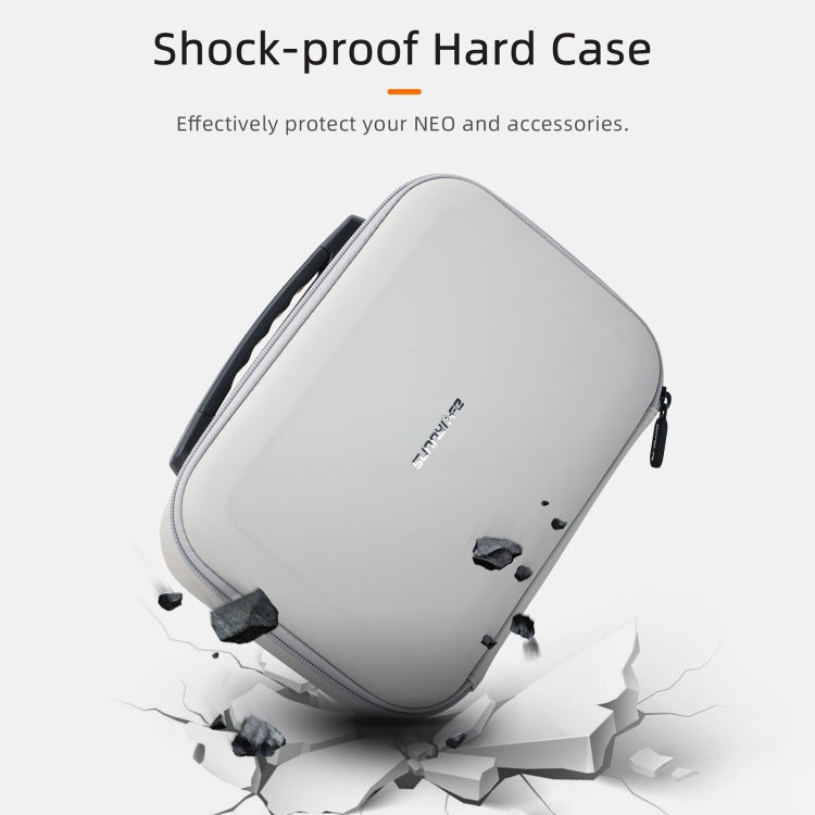 For DJI Neo Sunnylife Drone Batteries Kit Storage Case Box Suitcase(White) by Sunnylife