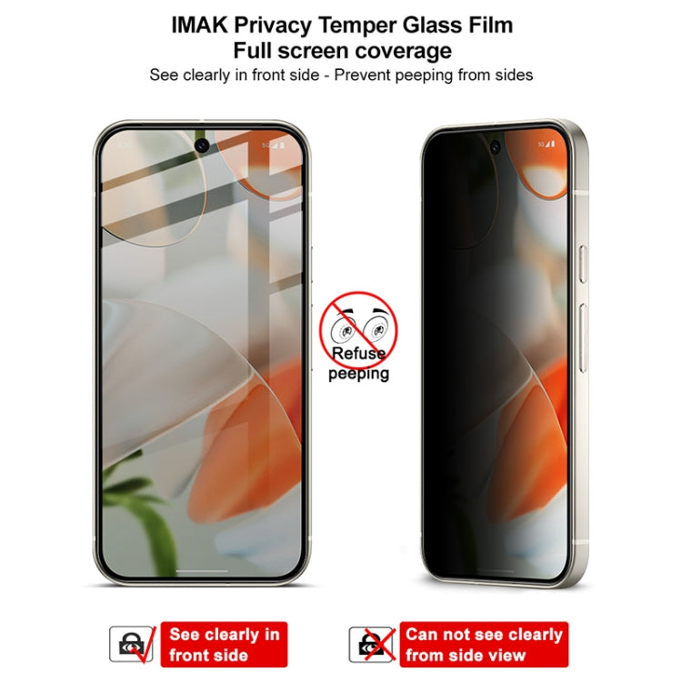For Google Pixel 9 / 9 Pro imak HD Full Screen Anti-spy Tempered Glass Protective Film by imak