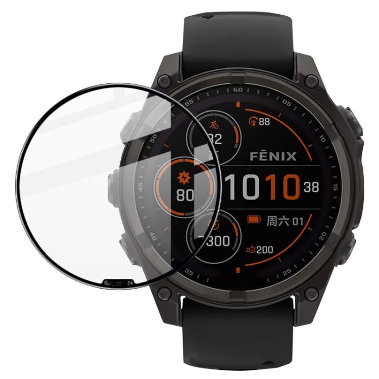 For Garmin fenix 8 Solar 47mm imak Plexiglass HD Watch Protective Film by imak
