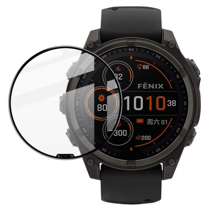 For Garmin fenix 8 Solar 47mm imak Plexiglass HD Watch Protective Film by imak