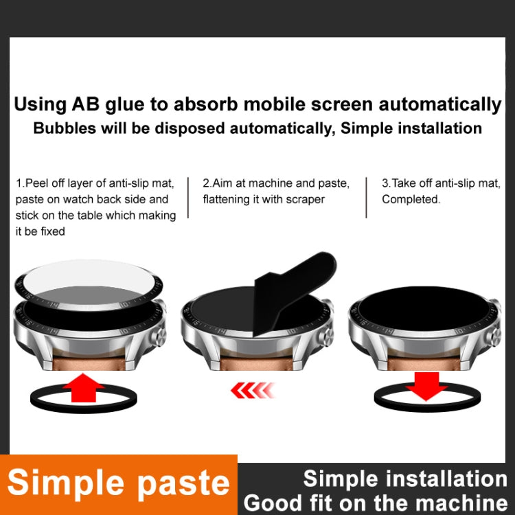 For Garmin fenix 8 Solar 47mm imak Plexiglass HD Watch Protective Film by imak