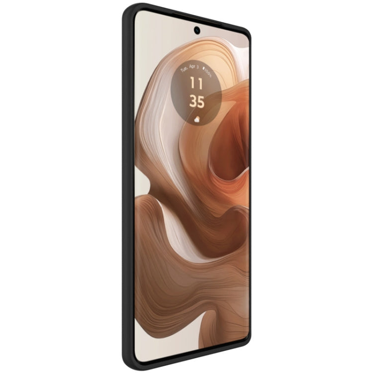 For Motorola Edge 50 Ultra IMAK UC-3 Series Shockproof Frosted TPU Phone Case(Black) by imak