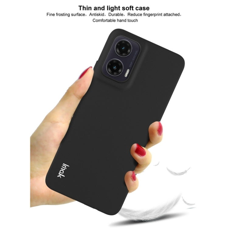 For Motorola Moto G35 5G IMAK UC-3 Series Shockproof Frosted TPU Phone Case(Black) by imak