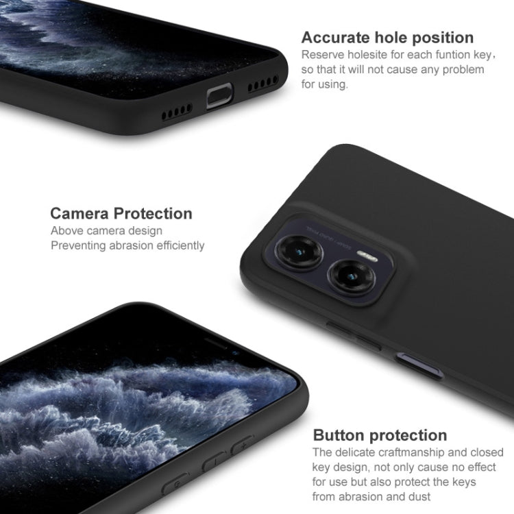 For Motorola Moto G35 5G IMAK UC-3 Series Shockproof Frosted TPU Phone Case(Black) by imak