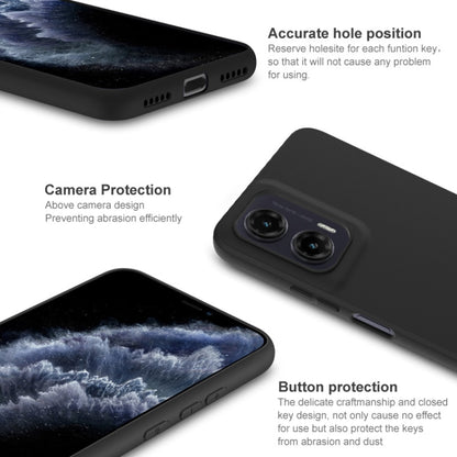 For Motorola Moto G35 5G IMAK UC-3 Series Shockproof Frosted TPU Phone Case(Black) by imak