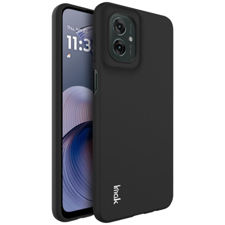 For Motorola Moto G55 5G IMAK UC-3 Series Shockproof Frosted TPU Phone Case(Black) by imak