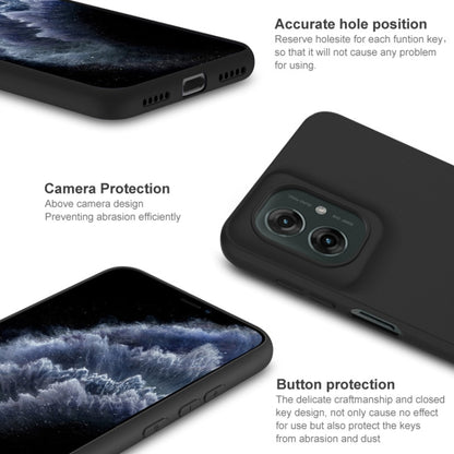 For Motorola Moto G55 5G IMAK UC-3 Series Shockproof Frosted TPU Phone Case(Black) by imak