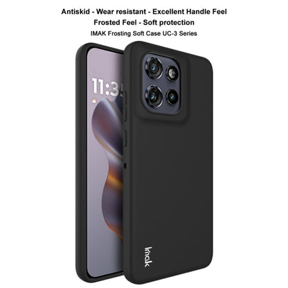 For Motorola Edge 50 Neo IMAK UC-3 Series Shockproof Frosted TPU Phone Case(Black) by imak