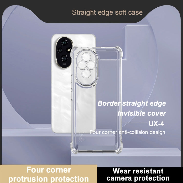 For Honor 200 IMAK UX-4 Series Four-corner Shockproof Phone Case(Transparent) by imak