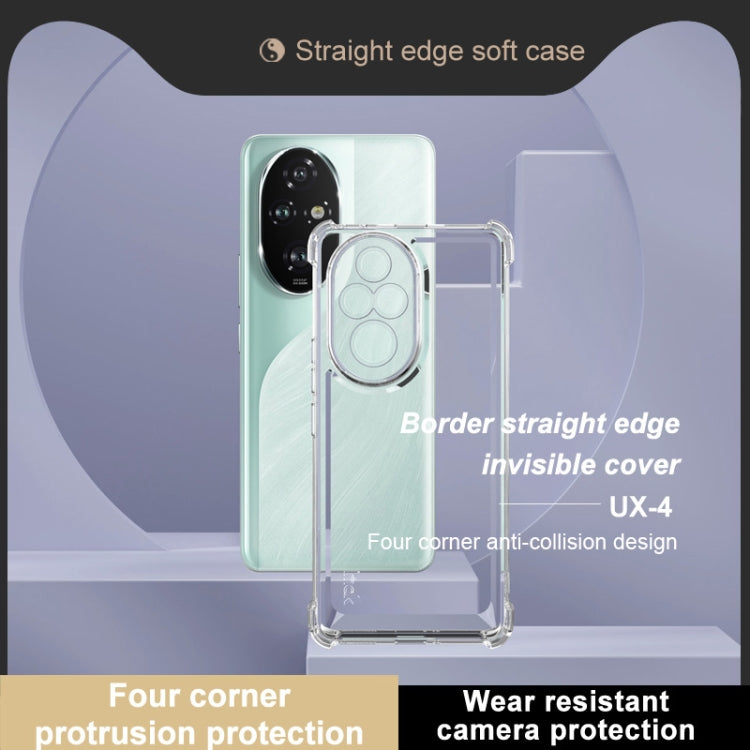 For Honor 200 Pro IMAK UX-4 Series Four-corner Shockproof Phone Case(Transparent) by imak