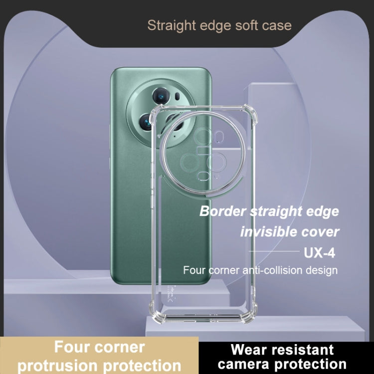For Honor Magic5 Pro IMAK UX-4 Series Four-corner Shockproof Phone Case(Transparent) by imak