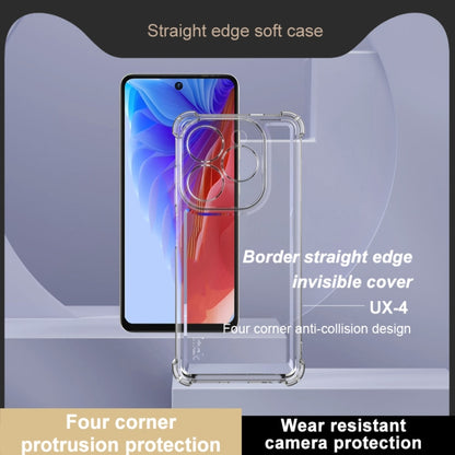 For Tecno POP 8 IMAK UX-4 Series Four-corner Shockproof Phone Case(Transparent) by imak