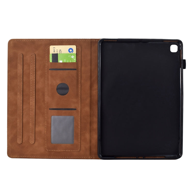 For iPad 10.2 2021 / 2020 / 10.5 2019 Cats Embossed Leather Smart Tablet Case(Brown) by bashfashion