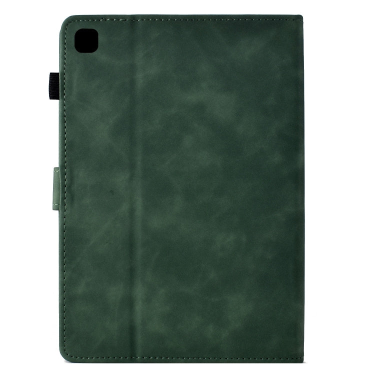For Samsung Galaxy Tab A 10.1 2019 T510 Cats Embossed Leather Tablet Case(Green) by bashfashion