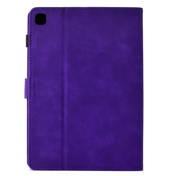 For Samsung Galaxy Tab A 10.1 2019 T510 Cats Embossed Leather Tablet Case(Purple) by bashfashion
