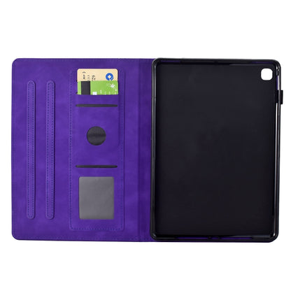 For Samsung Galaxy Tab A 10.1 2019 T510 Cats Embossed Leather Tablet Case(Purple) by bashfashion