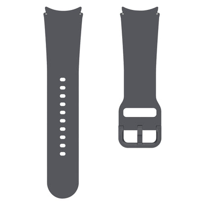 For Samsung Galaxy Watch 7 / 6 Button Style Quick Release Silicone Watch Band(Dark Grey) by bashfashion