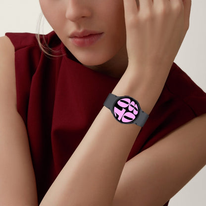 For Samsung Galaxy Watch 7 / 6 Button Style Quick Release Silicone Watch Band(Dark Grey) by bashfashion