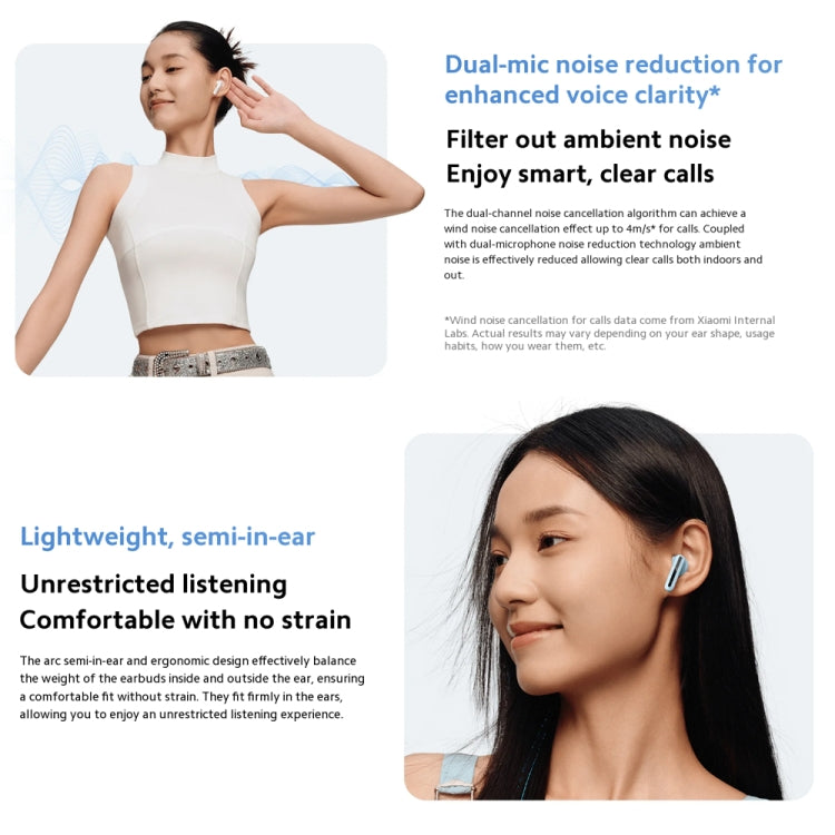 Original Xiaomi Redmi Buds 6 Active BT5.4 In-ear True Wireless Earbuds(White) by Xiaomi