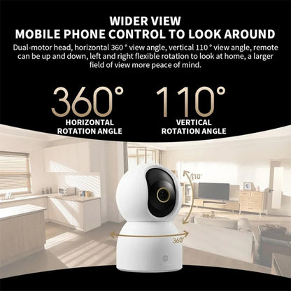 Original Xiaomi Smart Camera C700 4K 360 Viewing Angle Full-Color Night Vision AI Camera, Plug:US Plug by Xiaomi