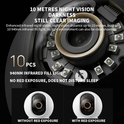 Original Xiaomi Smart Camera C700 4K 360 Viewing Angle Full-Color Night Vision AI Camera, Plug:US Plug by Xiaomi