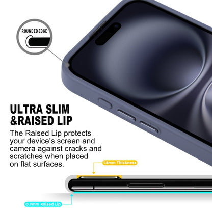 For iPhone 16 Plus GEBEI Skin Feel MagSafe Magnetic Phone Case(Blue) by GEBEI