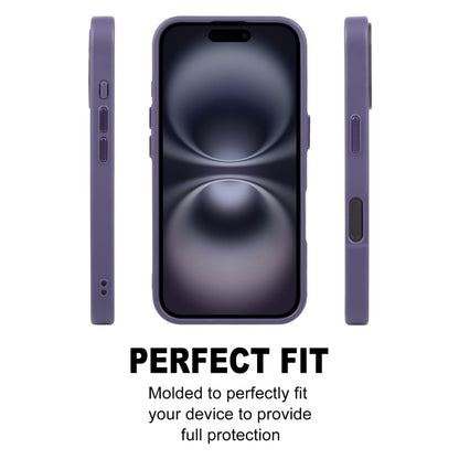 For iPhone 16 Plus GEBEI Skin Feel MagSafe Magnetic Phone Case(Purple) by GEBEI