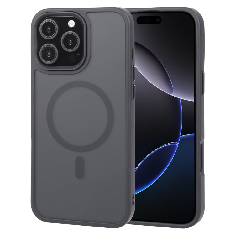 For iPhone 16 Pro GEBEI Skin Feel MagSafe Magnetic Phone Case(Black) by GEBEI