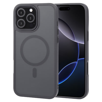 For iPhone 16 Pro GEBEI Skin Feel MagSafe Magnetic Phone Case(Black) by GEBEI