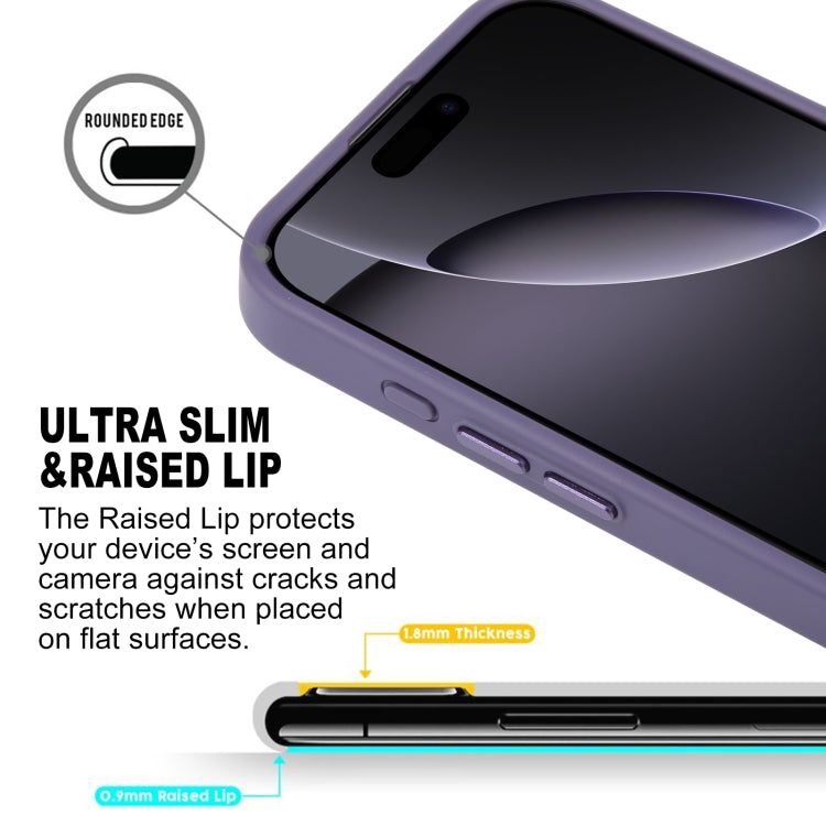 For iPhone 16 Pro GEBEI Skin Feel MagSafe Magnetic Phone Case(Purple) by GEBEI