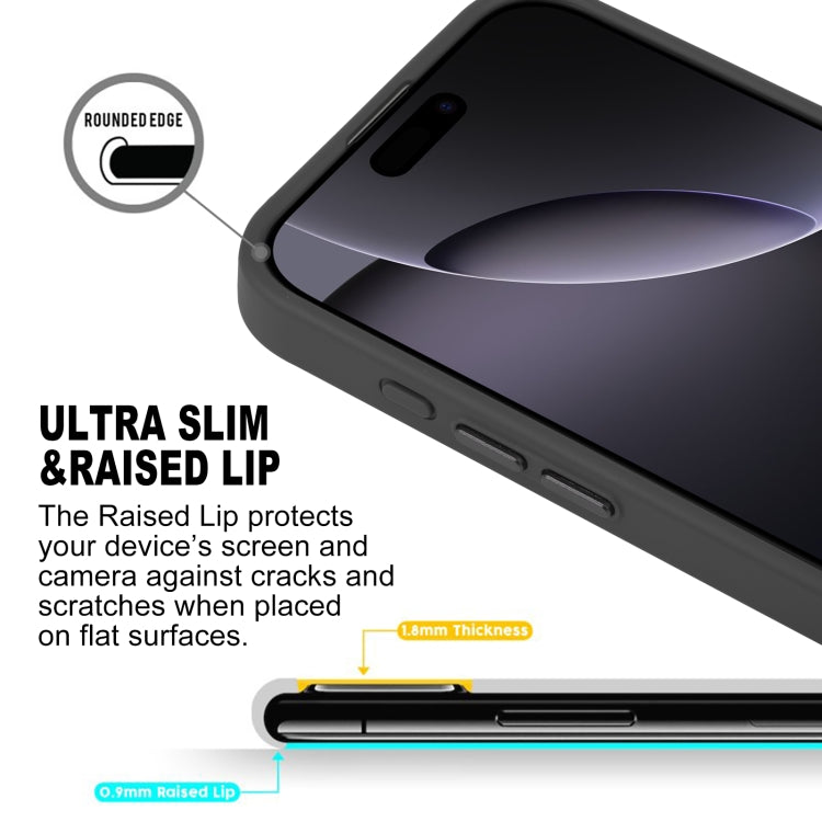 For iPhone 16 Pro Max GEBEI Skin Feel MagSafe Magnetic Phone Case(Black) by GEBEI