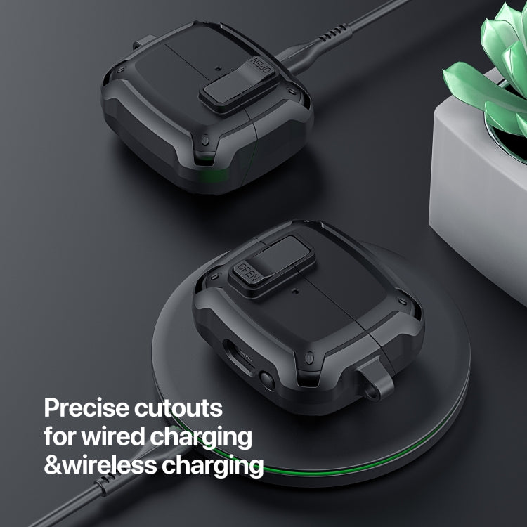 For Samsung Galaxy Buds3 / 3 Pro DUX DUCIS SECH Series Earbuds Box Protective Case(Black) by DUX DUCIS