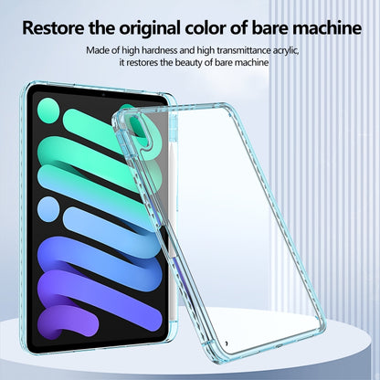 For iPad 2025 / 2022 Acrylic Hybrid TPU Tablet Case with Pen Slot(Light Blue) by bashfashion