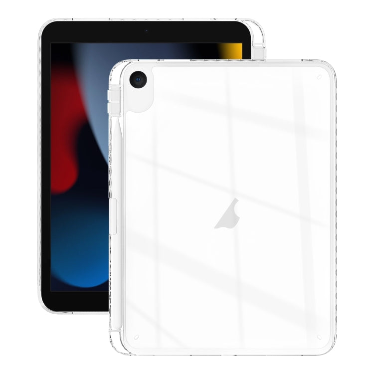 For iPad 10.2 2021 / Air 10.5 2019 Acrylic Hybrid TPU Tablet Case with Pen Slot(Transparent) by bashfashion