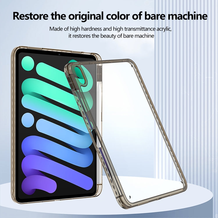 For iPad Air 13 2025 / 2024 Acrylic Hybrid TPU Tablet Case with Pen Slot(Black) by bashfashion