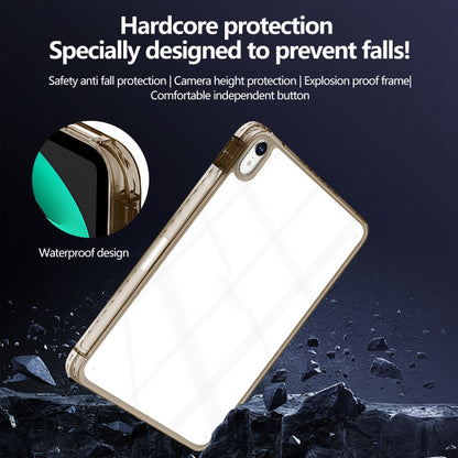 For iPad Air 13 2025 / 2024 Acrylic Hybrid TPU Tablet Case with Pen Slot(Black) by bashfashion