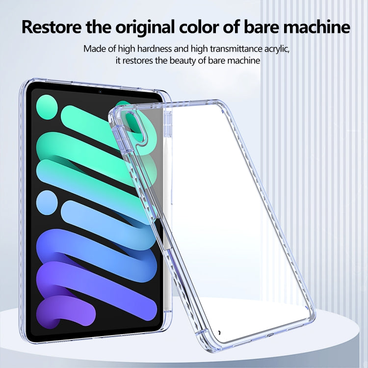 For iPad Pro 11 2025 / 2024 Acrylic Hybrid TPU Tablet Case with Pen Slot(Lavender) by bashfashion