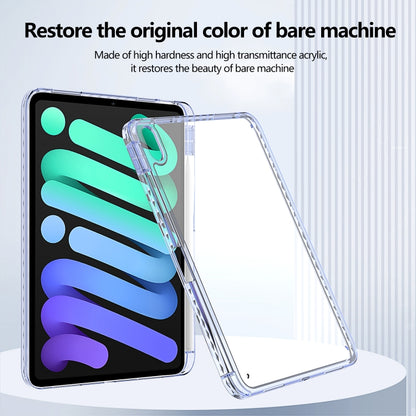For iPad Pro 11 2025 / 2024 Acrylic Hybrid TPU Tablet Case with Pen Slot(Lavender) by bashfashion
