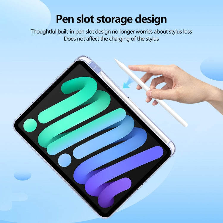 For iPad Pro 11 2025 / 2024 Acrylic Hybrid TPU Tablet Case with Pen Slot(Lavender) by bashfashion
