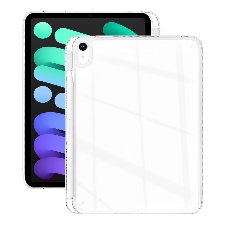 For iPad mini 2024 / mini 6 Acrylic Hybrid TPU Tablet Case with Pen Slot(Transparent) by bashfashion