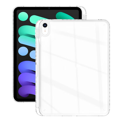 For iPad mini 2024 / mini 6 Acrylic Hybrid TPU Tablet Case with Pen Slot(Transparent) by bashfashion